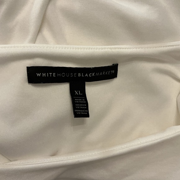White House Black Market White Blouse - Picture 6 of 7
